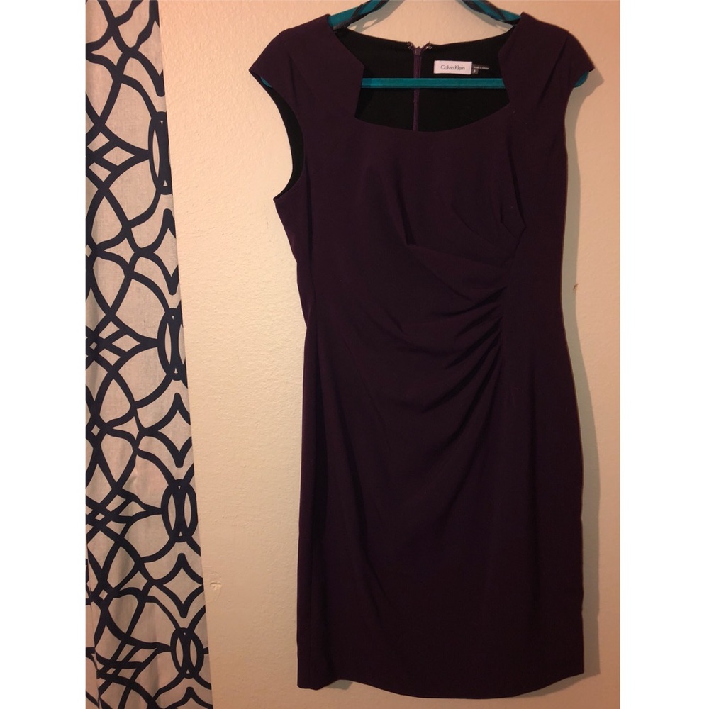 🔥 PLUM CALVIN KLEIN COCKTAIL DRESS🔥